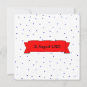 11歳の誕生日名前をカスタムすると文字サンキューカード 招待状 (裏面)