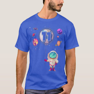 11歳の誕生日少年ギフト宇宙飛行士11th Bir Tシャツ