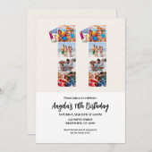 11歳の誕生日招待状 - 11 招待状 (正面/裏面)