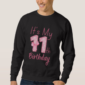 11歳の誕生日 コケットテーマの11歳の誕生日 スウェットシャツ