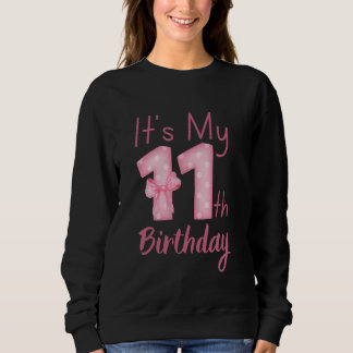 11歳の誕生日 コケット風 誕生日 スウェットシャツ