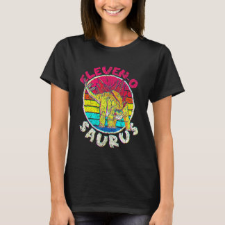 11歳の誕生日 十一歳 ステゴサウルス I ファミリー Tシャツ
