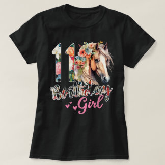 11歳の誕生日 馬 11歳の誕生日 女の子 Tシャツ