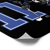 11歳アイスホッケーをテーマにした誕生日パーティー11日 ポスター (角)