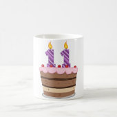 11歳オンお誕生日ケーキ コーヒーマグカップ (中央)