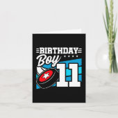 11歳オールドホッケーパーティーテーマ11誕生日少年 カード (正面)