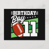 11歳サッカーパーティーテーマ11誕生日少年 ポストカード (正面)