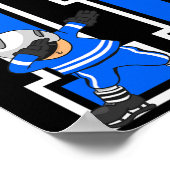 11歳ボーイアイスホッケープレーヤー11誕生日Y ポスター (角)