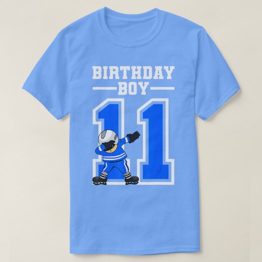11歳ボーイアイスホッケープレーヤー11誕生日Y Tシャツ (デザイン正面)