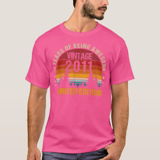 11歳ヴィンテージ2011年限定版11th Birt Tシャツ