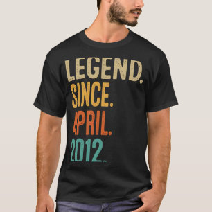 11歳ヴィンテージ2012年4月11誕生日 Tシャツ