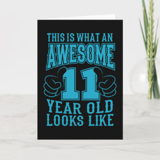 11歳素晴らしの11誕生日 カード