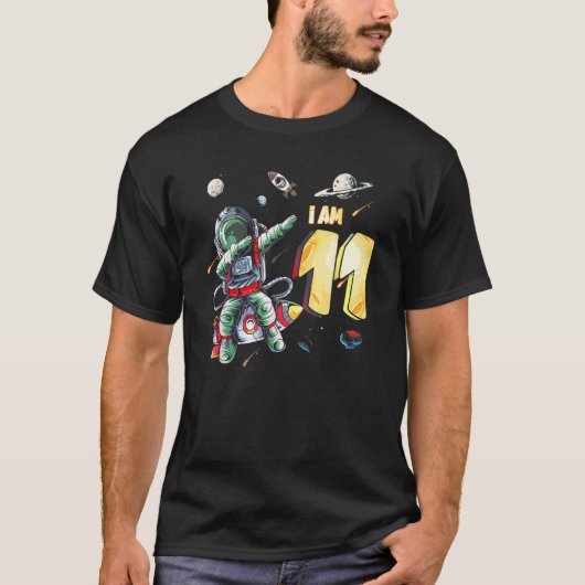 11歳誕生日ボーイ宇宙飛行士宇宙第11Bir Tシャツ (正面)