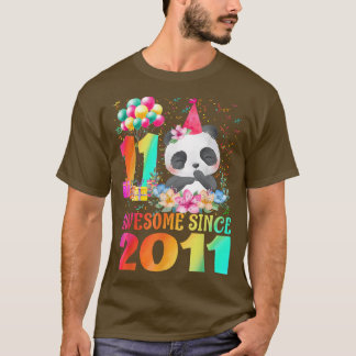 11歳11誕生日パンダ201素晴らし年以降 Tシャツ