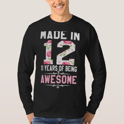 11歳2012年11誕生日10代 Tシャツ (正面)