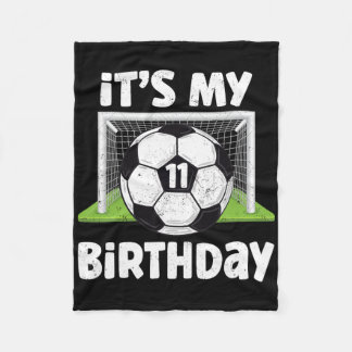 11歳 サッカー 11歳の誕生日 キッズ お誕生日おめでとう フリースブランケット