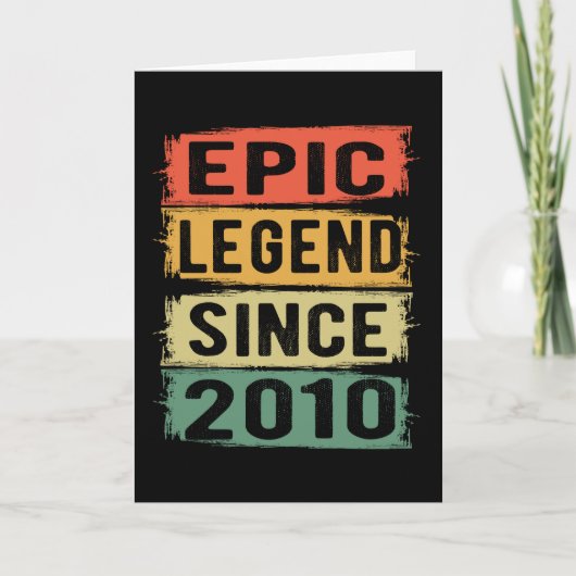 11歳Bday 2010 Epic Legend 11誕生日 カード (正面)