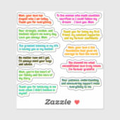 11点セット - ママへのラブクォートステッカー シール (シート)