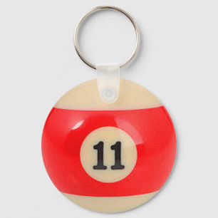 "11球"の玉突の玉のデザインのジュエリー キーホルダー