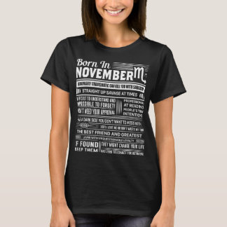 11生まれ月の蠍座おもしろい誕生日 Tシャツ