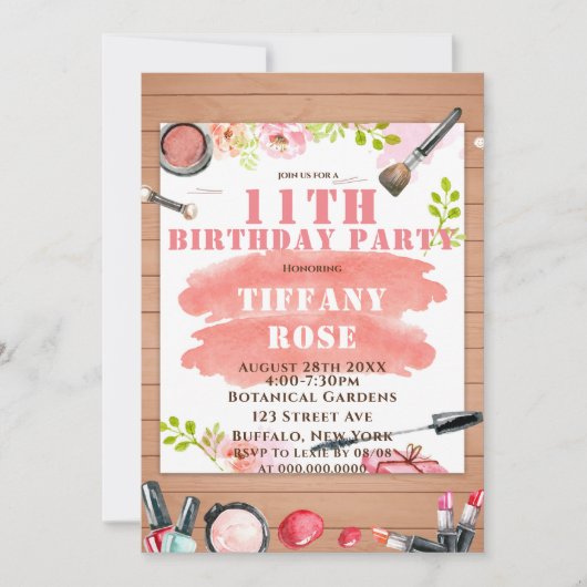 11番目のバースデーパーティ招待状 (正面)