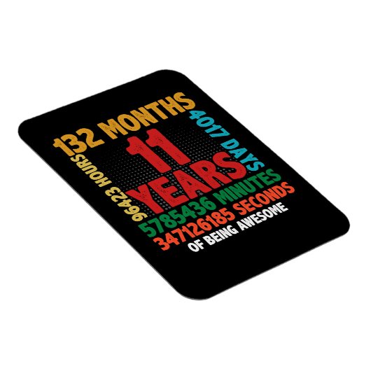 11番目の贈り素晴らし物である誕生日 マグネット (右側)