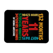 11番目の贈り素晴らし物である誕生日 マグネット (横)