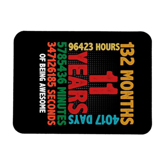 11番目の贈り素晴らし物である誕生日 マグネット (横)