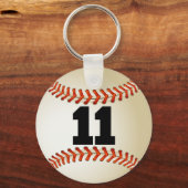 11番野球 キーホルダー (正面)