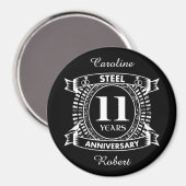11結婚周年記念鋼 マグネット (正面/裏面)