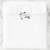 11結婚月のシール離れ：季節の： ラウンドシール (バッグ)