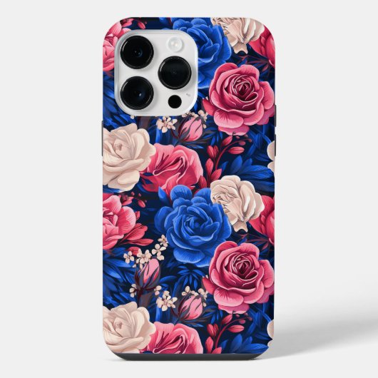 #11花柄 iPhoneケース (裏面)