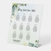 11表結婚座図グリーンユーカリ 台座サイン (正面)