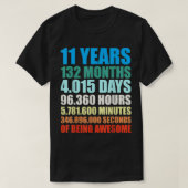 11誕生日ギフトボーイ11年素晴らしT Sh Tシャツ (デザイン正面)
