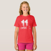 11誕生日ギフト11歳名前をカスタムするW09 Tシャツ (正面フル)