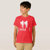 11誕生日ギフト11歳名前をカスタムするW09 Tシャツ (正面フル)
