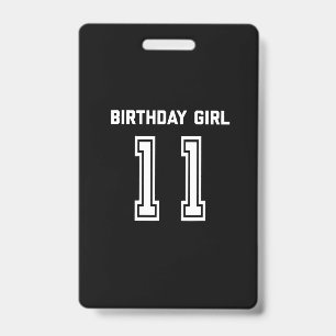 11誕生日シャツギフト11歳の女の子 バッジ