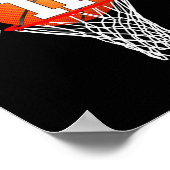 11誕生日スポーツ11歳バスケットボール11少年 ポスター (角)