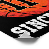 11誕生日バスケットボール愛好家11歳ビンタグ ポスター (角)