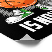 11誕生日バスケットボール選手おもしろい11歳K ポスター (角)