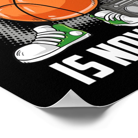 11誕生日バスケットボール選手おもしろい11歳K ポスター (角)