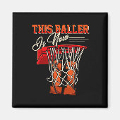 11誕生日バスケットボール11歳の子供 マグネット (正面)