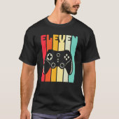 11誕生日ビデオゲームコントローラ11歳B Tシャツ (正面)