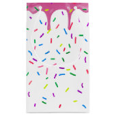 11誕生日ピンク色のアイシングに振りかける スモールペーパーバッグ (裏面)