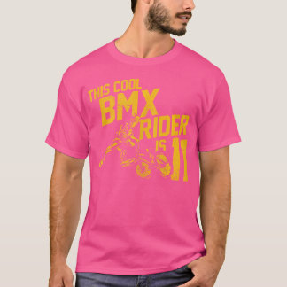 11誕生日ボーイズBMXライダーファン Tシャツ