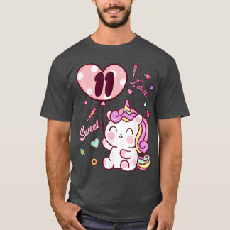 11誕生日ユニコーン服 Tシャツ