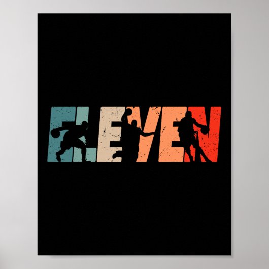 11誕生日レトロビスケツビル11歳ボーイギ ポスター (正面)