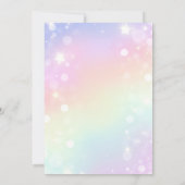 11誕生日招待状ガール11thバースデーパーティー 招待状 (裏面)