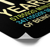 11誕生日11歳ヴィンテージレトロ132 ポスター (角)