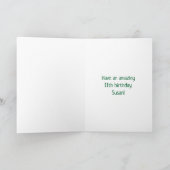 11誕生日:おもしろいグラフィティインスパイアレインボー11 カード (内部)